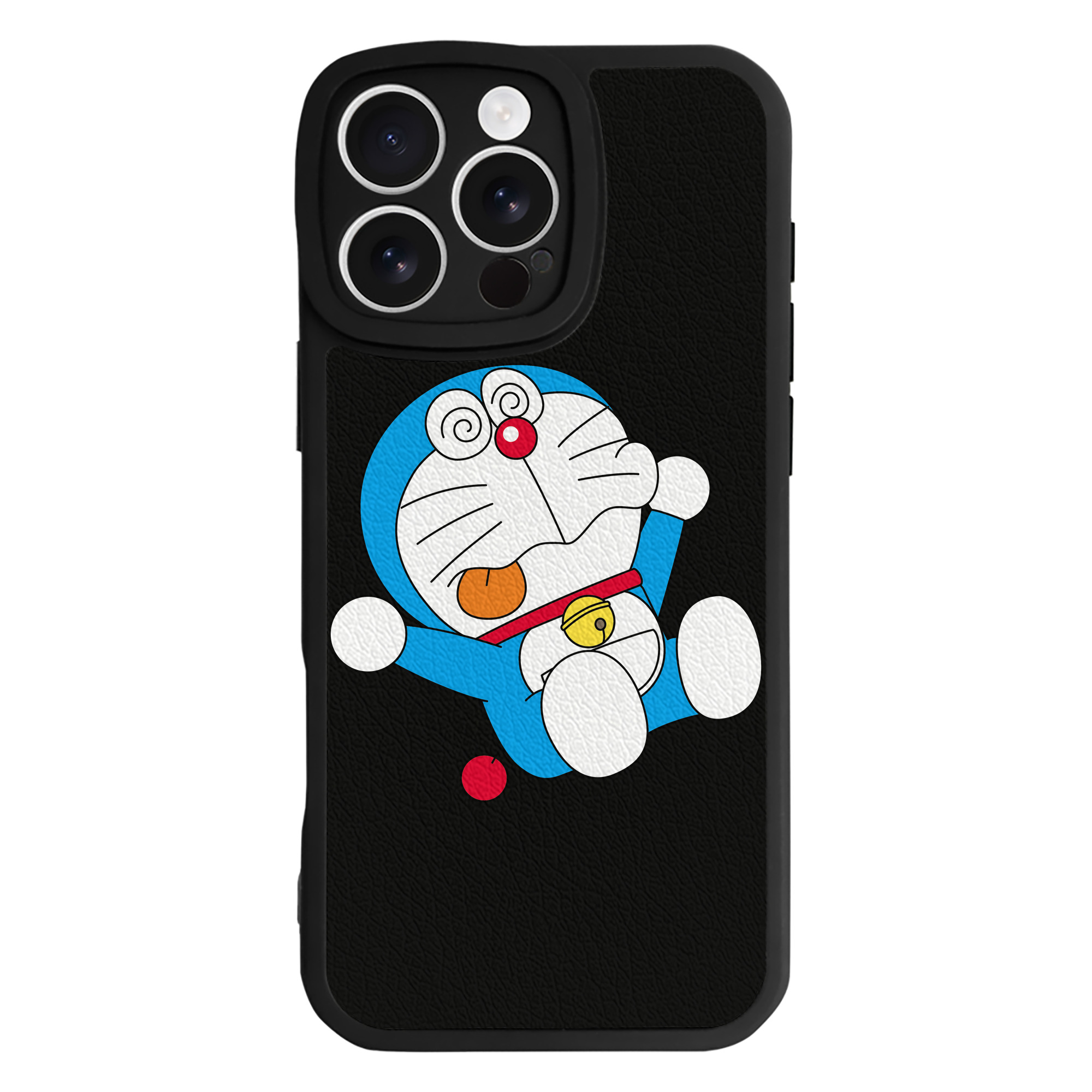 （画像用） ドラえもん Doraemon 【iPhone 16シリーズ対応】シリコンスマホケース（レザー調） 材質：シリコン